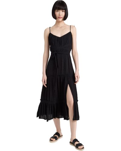 PAIGE Denim Inesa Midi Dress - Black