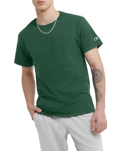 Champion Mens Classic Jersey Tee Shirt - Green