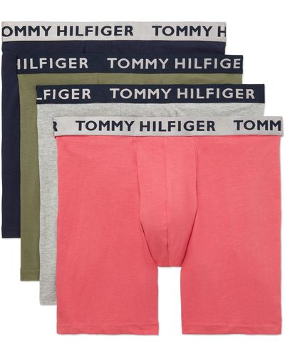Tommy Hilfiger Cotton Stretch 4-pack Boxer Brief - Multicolor