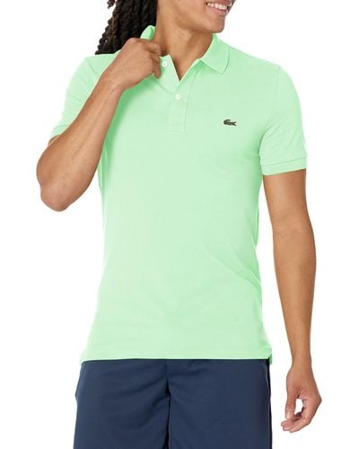 Lacoste Classic Pique Slim Fit Short Sleeve Polo Shirt - Green