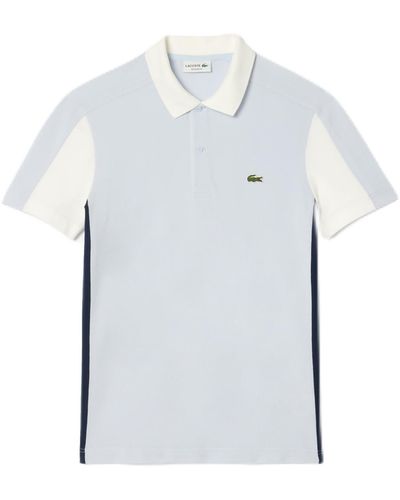 Lacoste Regular Fit Short Sleeve Color Blokced Polo Shirt - Blue
