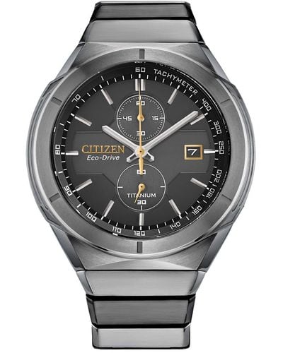 Citizen Eco-drive Sport Luxury Armor Watch In Super Titanium - Metallic