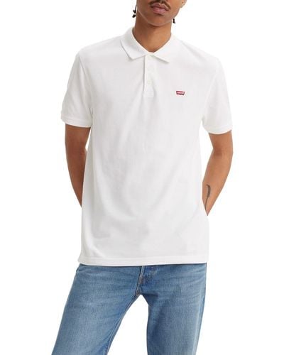 Levi's Housemark Polo T-shirt ,white +,m - Wit