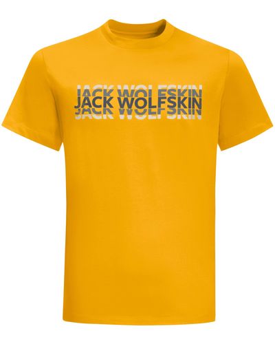 Jack Wolfskin Strobe T M Shirt - Yellow