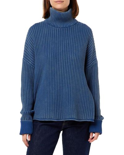 G-Star RAW Loose Overdyed Turtle Knit - Blauw