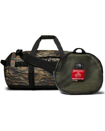 The North Face Base Camp Duffel L New Taupe Green Painted Camo Print/TNF Black One Size - Schwarz