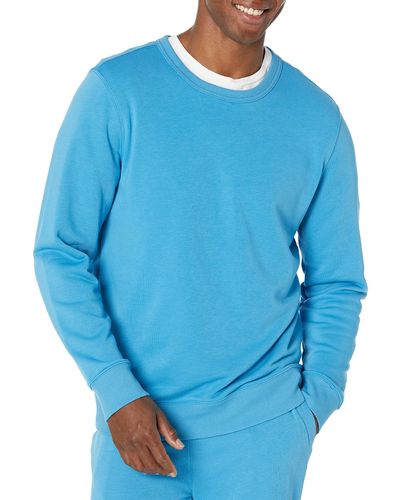 Amazon Essentials Sweat-Shirt léger à col Ras-du-Cou - Bleu