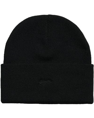 Superdry Vintage Classic Beanie One Size - Noir