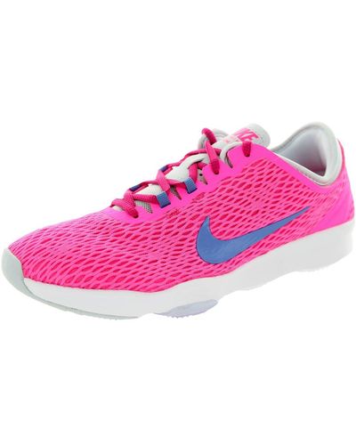 Nike S Zoom Fit Running Trainers 704658 Trainers Shoes - Pink