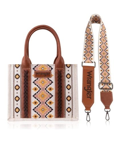 Wrangler Tragetasche Aztec Handtaschen Southwesturses für Frauen - Braun