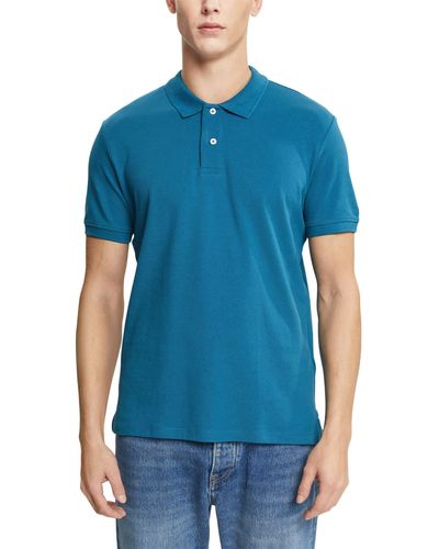 Esprit 993ee2k301 Polo Shirt - Blue