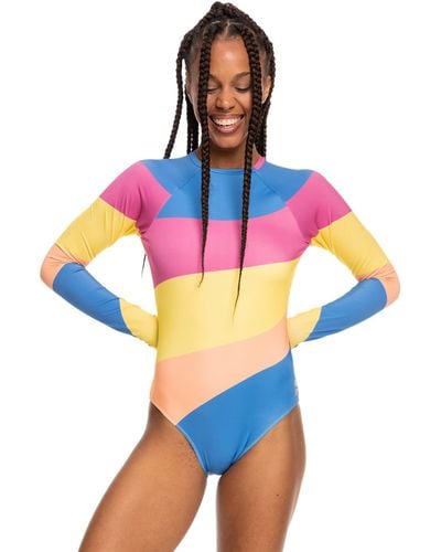 Roxy Long Sleeve One-Piece Swimsuit for - Blau