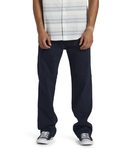 Quiksilver Straight Fit Trousers For - Straight Fit Trousers - - 31 - Blue