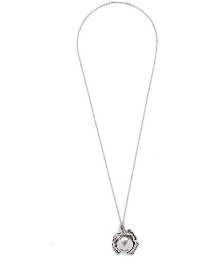 Replay Rose Necklace Silver - Weiß