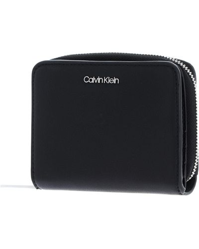 Calvin Klein Must Z/a Wallet W/flap Md K60k607432 - Black