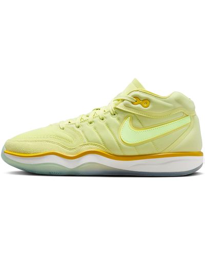Nike G.T. Hustle 2 DJ9405-302 Chaussures de basketball pour homme Vert clair/soufre vif/Sail/Barely Volt) - Jaune