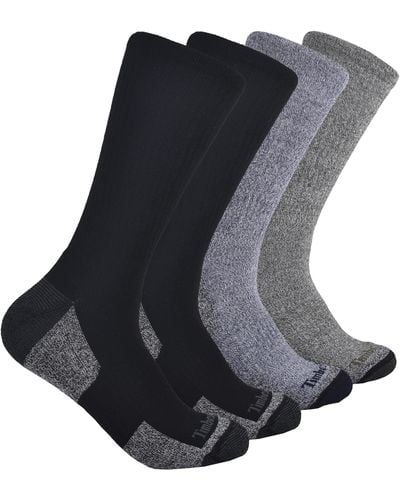 Timberland 4-Pack Comfort Crew Socks Calzini - Nero