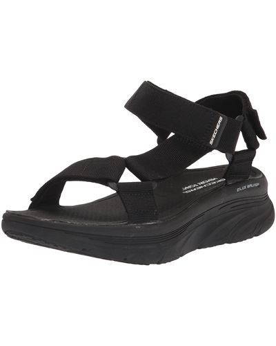 Skechers D'lux Walker Sandals - Black