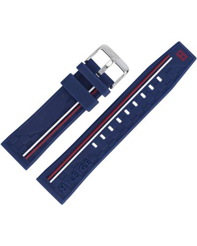 Tommy Hilfiger Bracelet De Montre 22mm Plastique Bleu - 679302205