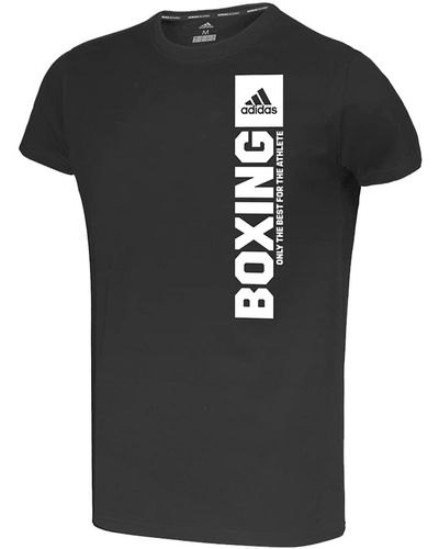 adidas Community Vertical T-Shirt Boxing - Negro