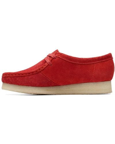 Clarks Wallabee. Oxford - Red