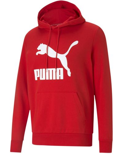 PUMA Classics Logo Hoodie Kapuzenpullover - Rot