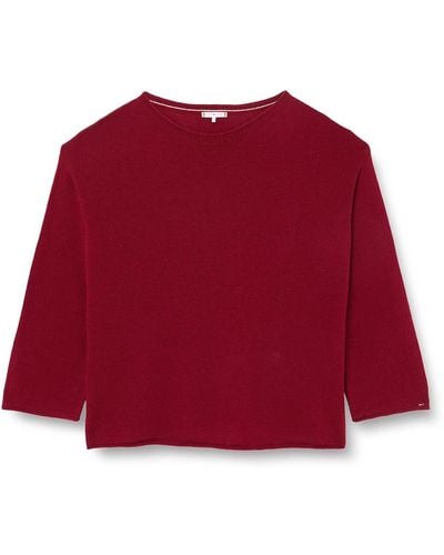 Tommy Hilfiger Pullover Soft Wool Sweater Strickpullover - Rot