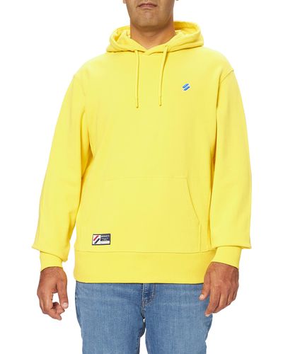 Superdry Code Essential Hood Hooded Sweatshirt - Gelb