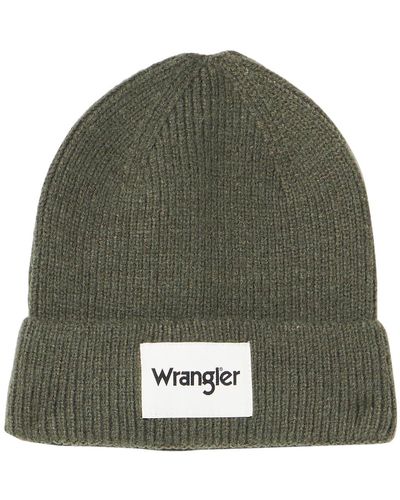 Wrangler Rib Beanie Hat - Green