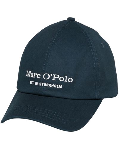 Marc O' Polo Woven Cotton cap Dark Navy - Blu