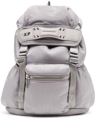 DIESEL Monogram Nylon Mono S X Backpack - Grigio
