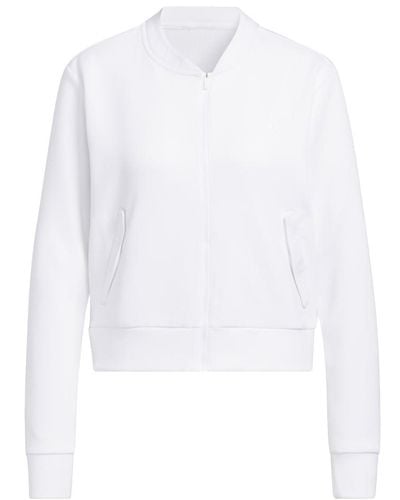 adidas Golf Standard S Knit Bomber Jacket - White
