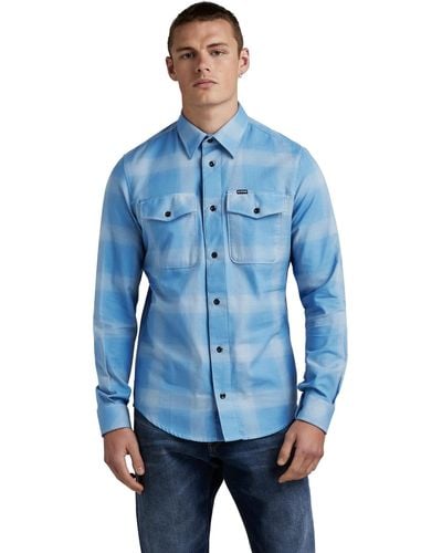 G-Star RAW Marine Slim Shirt - Blauw
