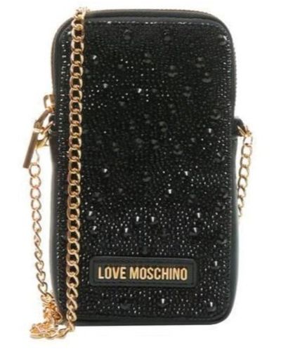 Love Moschino Portefeuille avec porte-monnaie pour femme marque - Noir