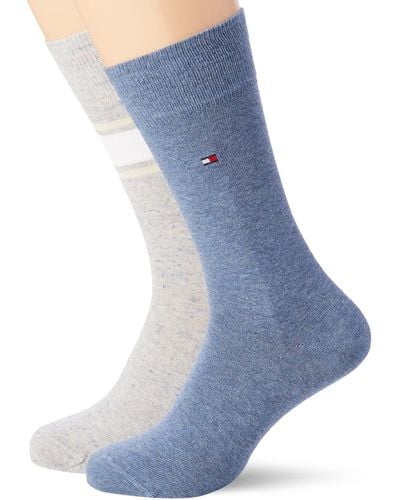Tommy Hilfiger Mens Multicolor Classic Sock - Azul