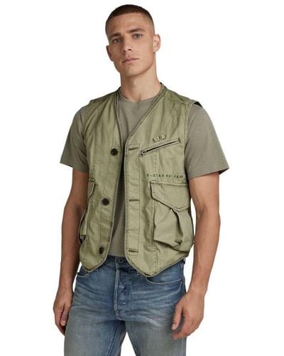 G-Star RAW Washed Cargo Vest - Multicolore