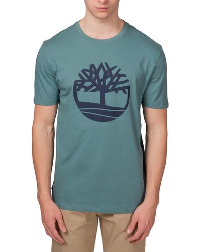 Timberland T-Shirt mit Baum Logo - Blau