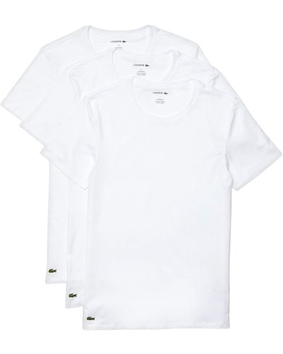 Lacoste Essentials Basic Crew Shirt - Weiß
