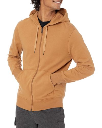 Amazon Essentials Lightweight French Terry Full-zip Hooded Sweatshirt - Brown
