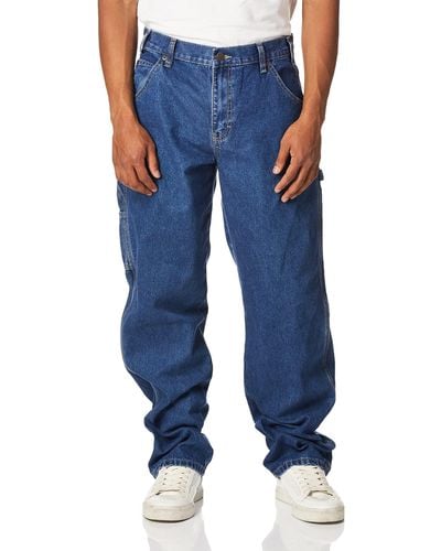 Dickies Mens Relaxed Fit Carpenter Jeans - Blue