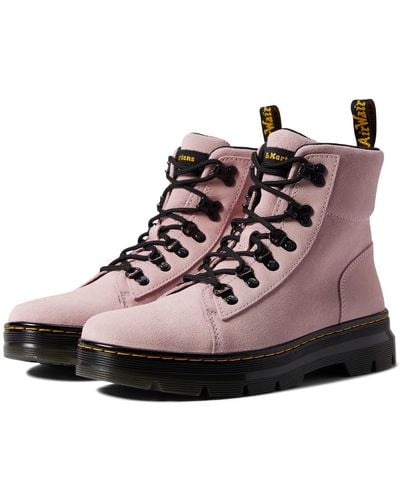 Dr. Martens Combs Casual Boot Chalk Pink Hi Suede Wp UK 5 - Braun