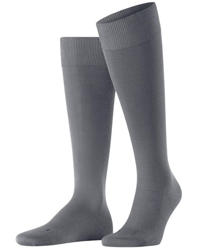 FALKE Energizing Cotton M Kh Thin With Compression 1 Pair Knee-high Socks - Grey