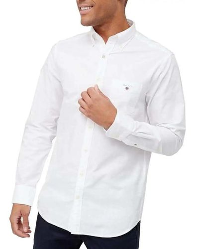 GANT Reg Oxford Shirt Bd - White