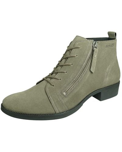 Geox D Laceyin D Suede Leather Ankle Boots Zipper-brown-6 - Green