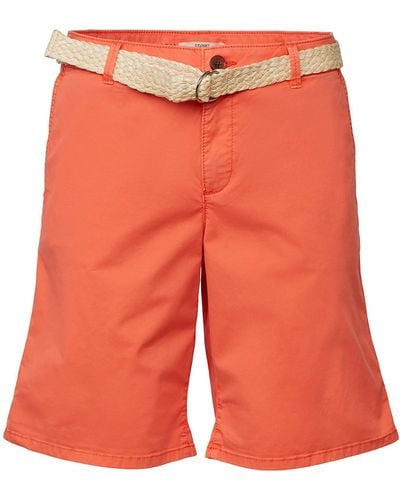 Esprit 033ee1c305 Pantalones Cortos - Naranja