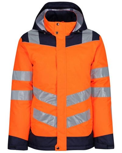 Regatta Professional S Hi Vis Reflective Heated Jacket - Orange