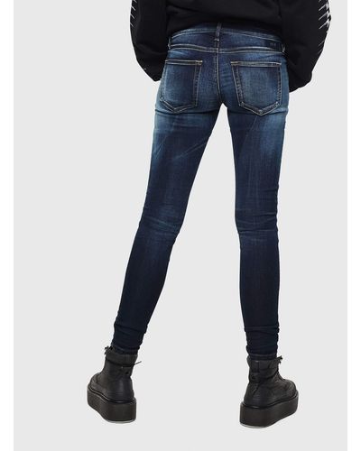 DIESEL Gracey-NE 069JX Jeans Hose JoggJeans Slim Skinny - Blau