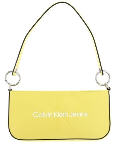 Calvin Klein CKJ Sculpted Shoulder Pouch Absinthe - Gelb