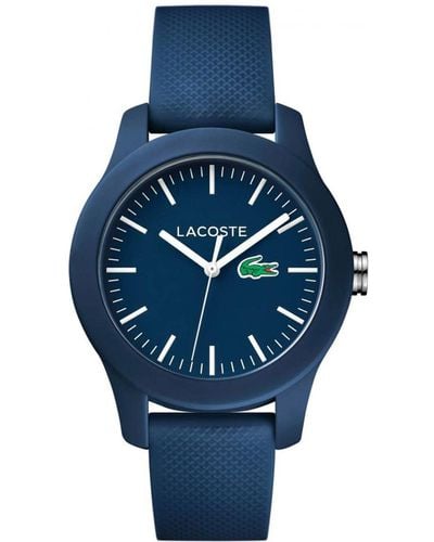Lacoste Analogue Quartz Watch For Women With Blue Silicone Bracelet - 2000955