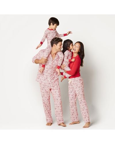 Amazon Essentials Snug-fit Cotton Pajamas Sleepwear Sets Conjunto de Pijama - Rojo